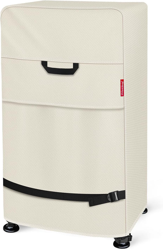 Porch Shield 40 Inch Electric Smoker Cover for Masterbuilt Smoker, Waterproof Heavy Duty Outdoor Smoker Grill Covers 24W x 18D x 40H inch, Beige