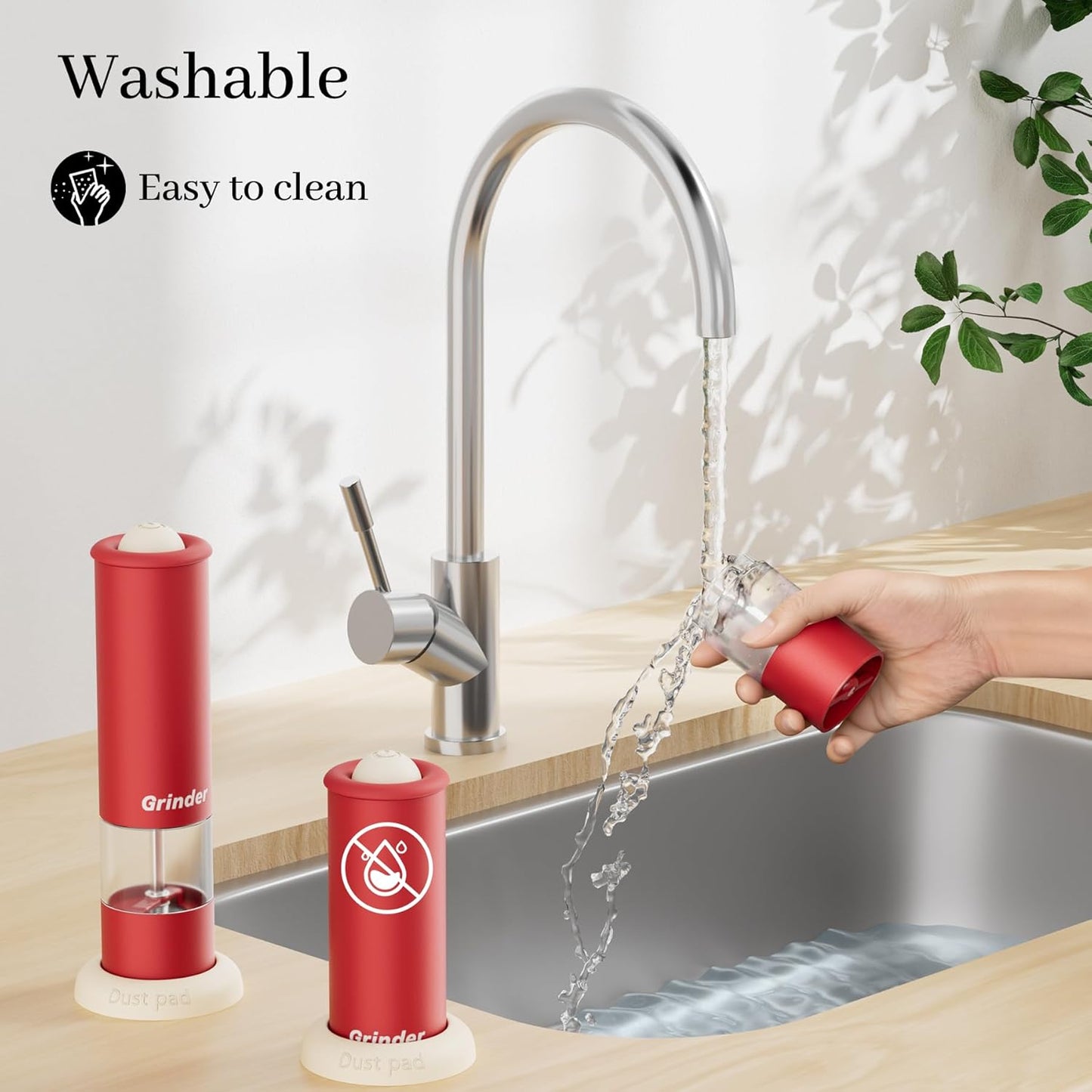 Electric Salt and Pepper Grinder Set, USB Rechargeable Adjustable Coarseness Automatic Salt Pepper Mill Shakers/Grinder Kitchen Spice Mill for Outdoor, Home Chefs Idea for New House Warming Gifts ﻿