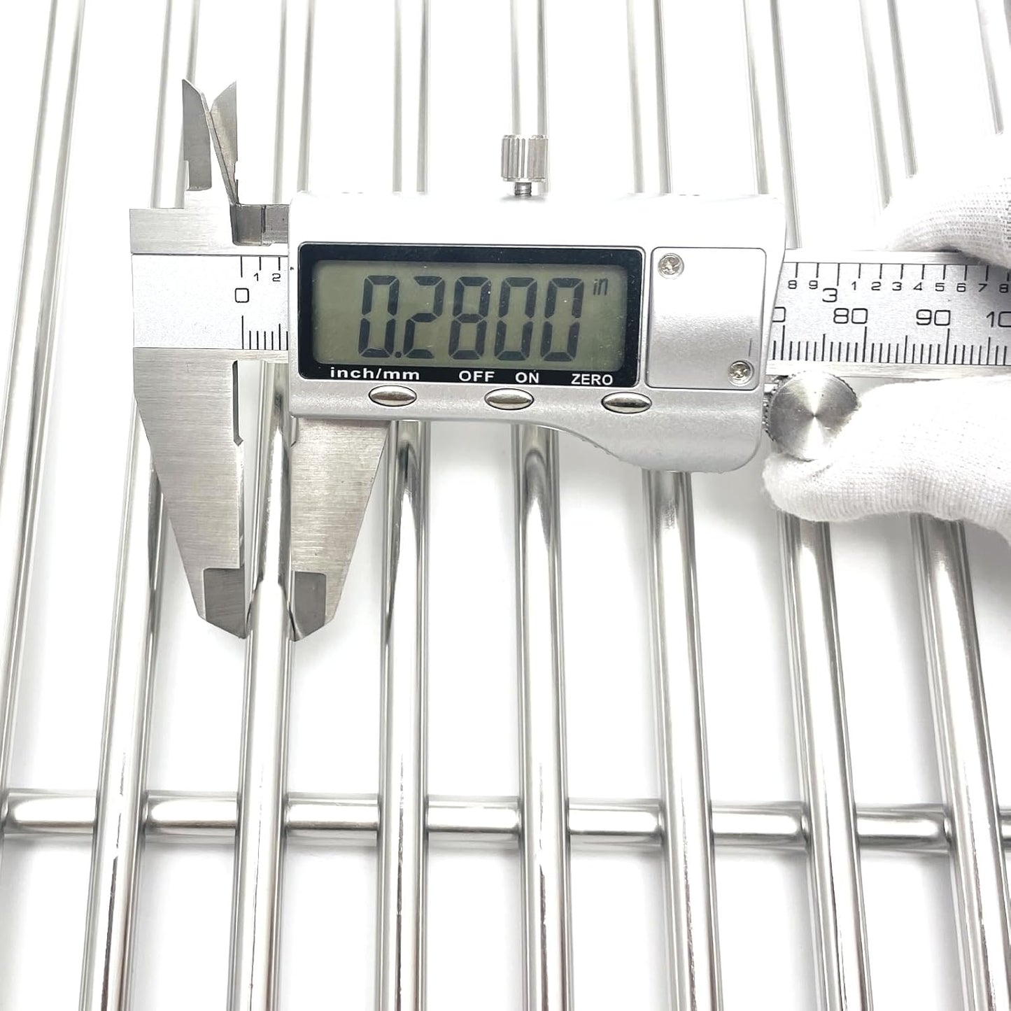 67550 Stainless Steel 2 Cooking Grids Grates Replacement Parts for Fits Weber Summit 400 Series, E-440, S-440, E-450, S-450, E-460, S-460, E-470, S-470 Gas Grill 19-1/4"