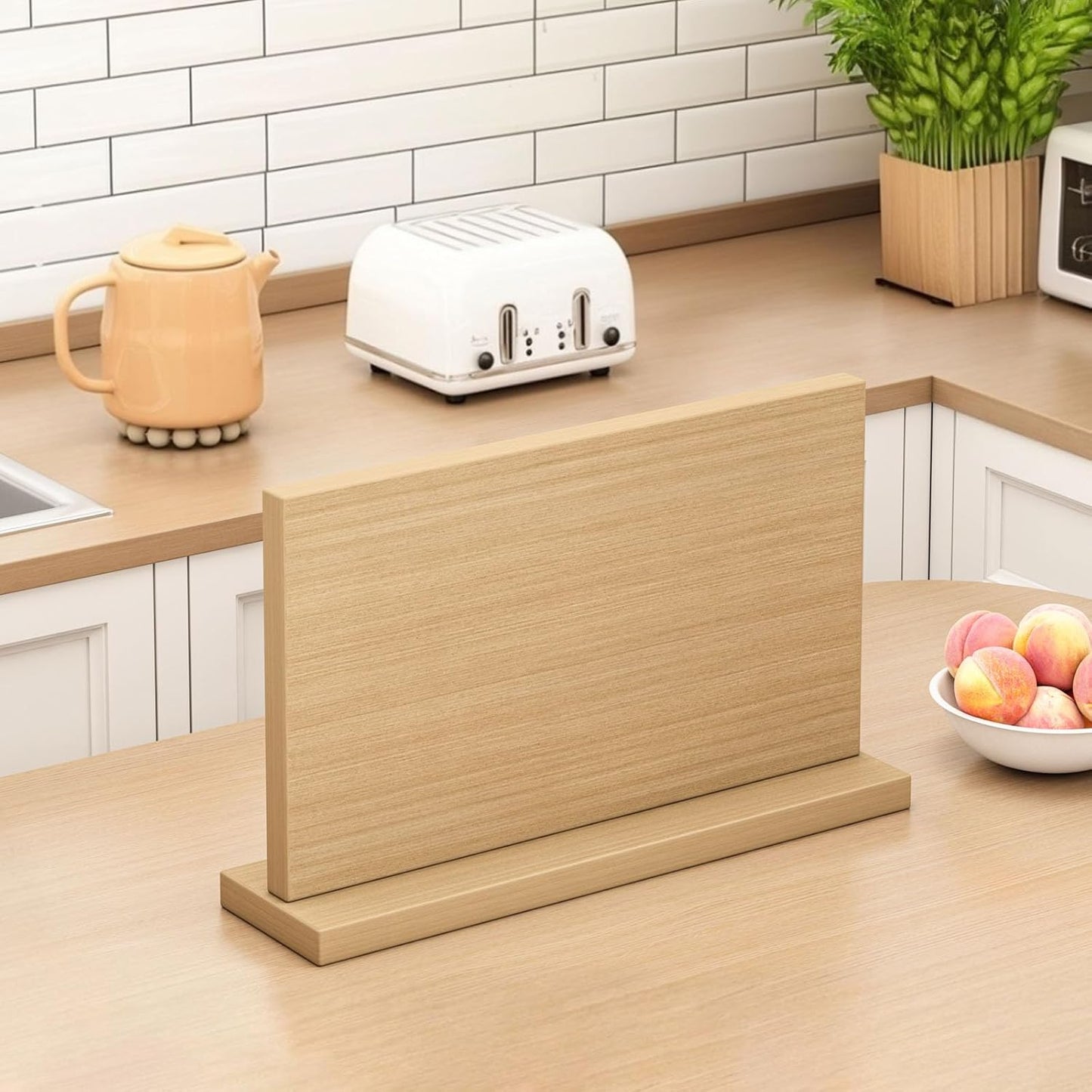 Extra Large Magnetic Knife Holder, Double-Sided Magnetic Knife Block Universal Multi-function Display Rack for Kitchen Counter