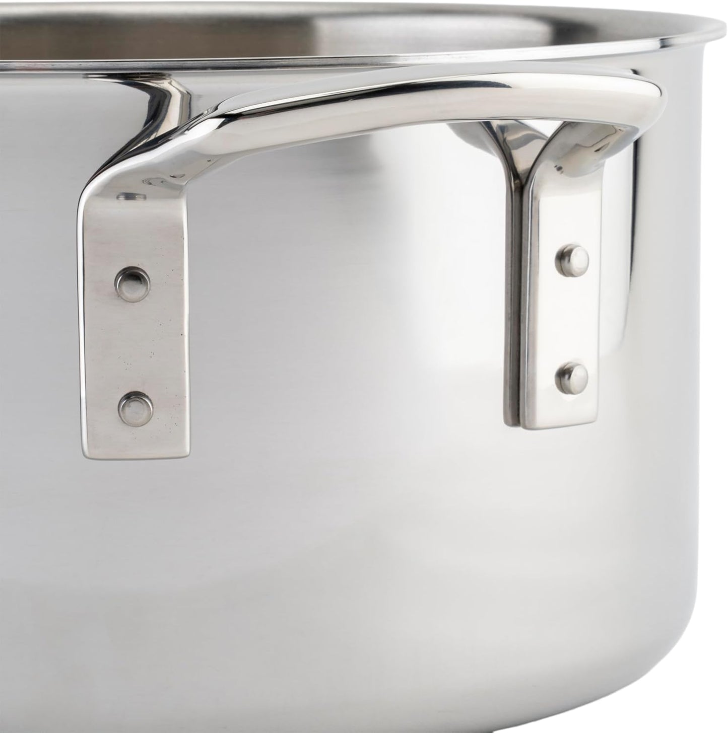WINCO Tri-Ply Stock Pot, 12-quart, Silver