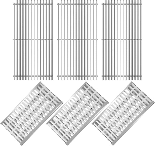 54801 92911 Grill Grates Replacement for DCS Grill Parts 36DBQAR, 36EBQAR, 48DBQAR, 48DBQR, 48EBQAR, BGA36-BQARL,BGA36-BQARN,BGA48-BQARL, BGA48-BQARN, Ceramic Rods Briquettes Radiant Tray Grid
