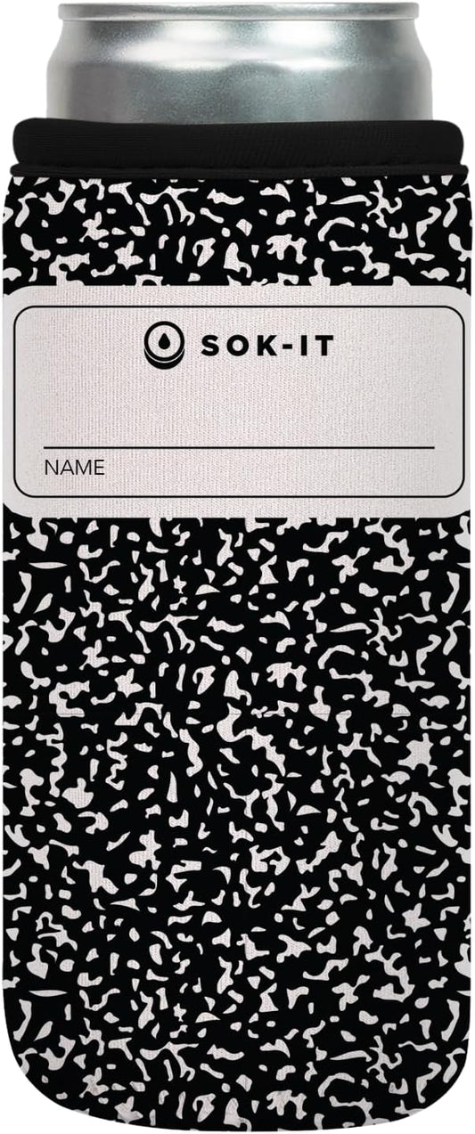 Sok It CanSok Sleeve for Beer & Soda Insulated Neoprene Cover (Compose Yourself, 12oz Slim Can Sleeve)