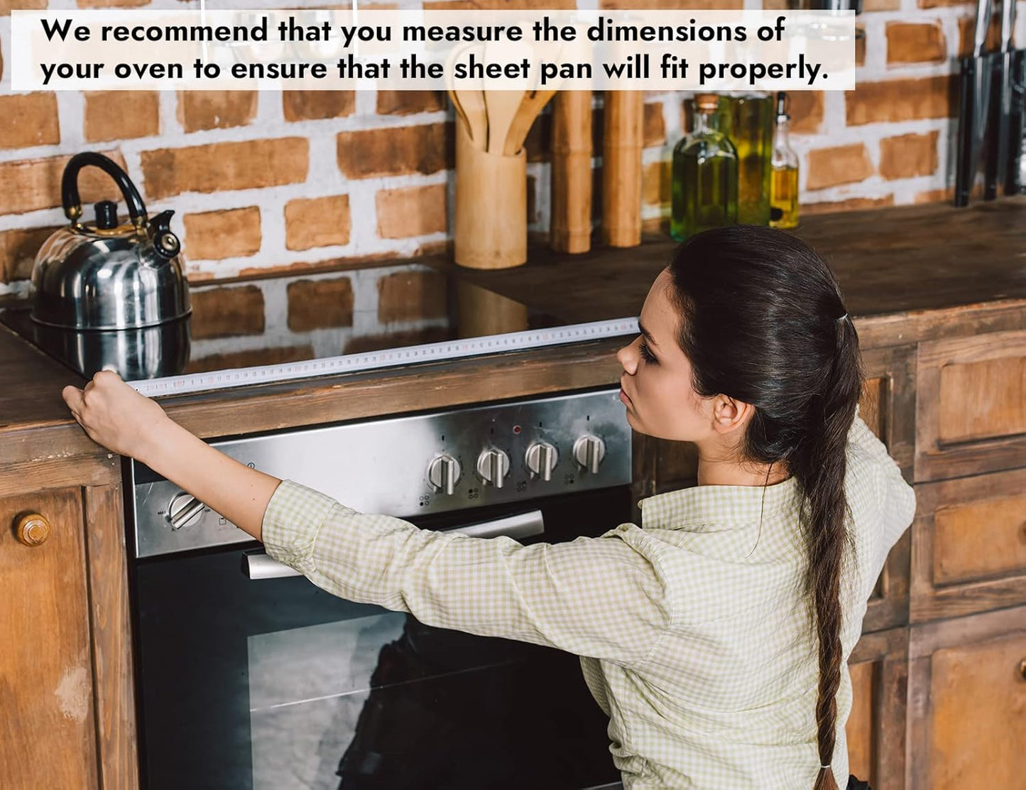 CURTA 6 Pack Aluminum Sheet Pan, NSF Listed Half Size 18 x 13 inch Commercial Bakery Cake Bun Pan, Baking Tray