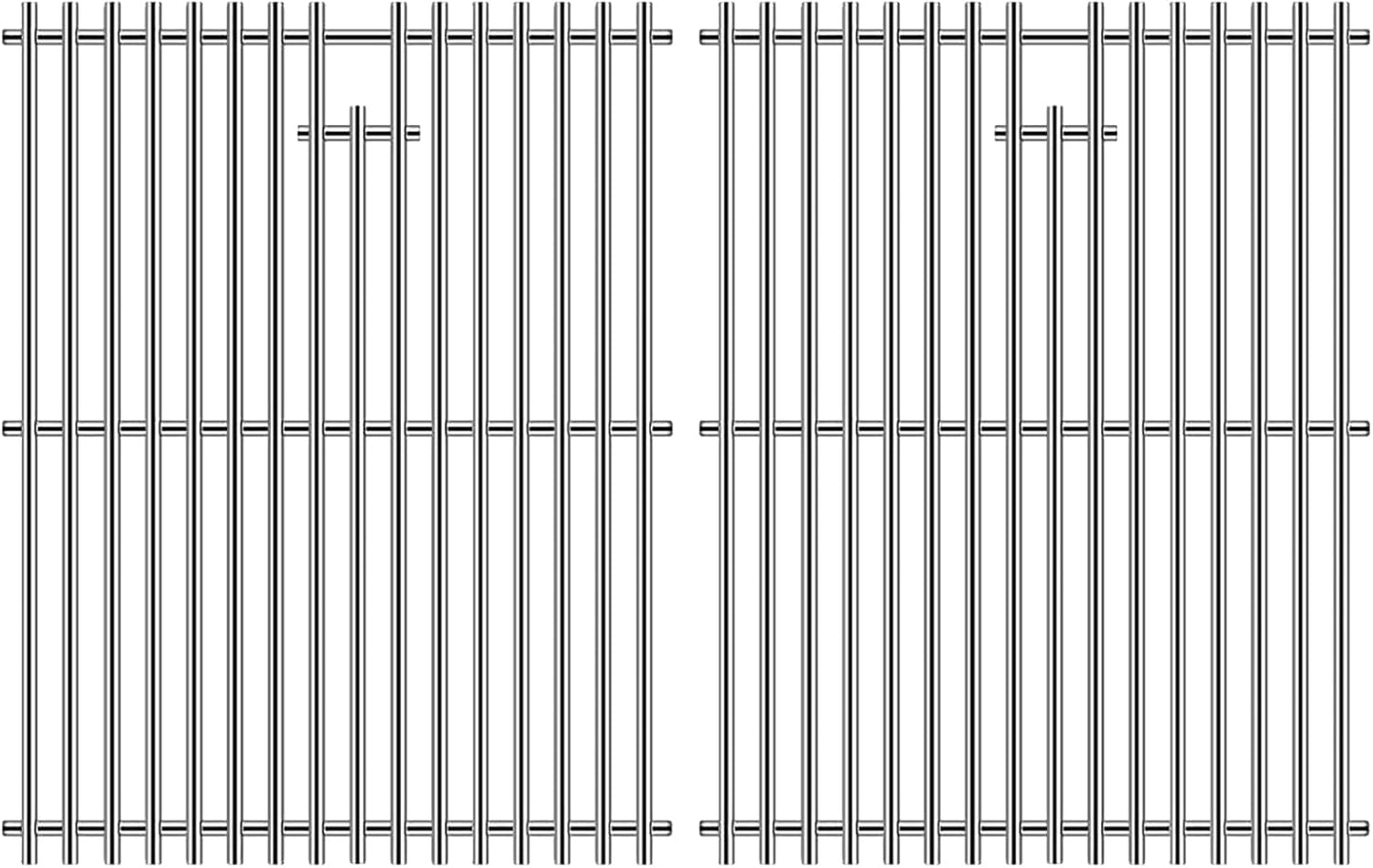 19" Stainless Steel 2 Grates for Bakers and Chefs GR2039201-BC-00, ST1017-012939 Brinkmann 810-8532-F 810-2200-0, 810-2210-0 810-2310-0 810-8401-S 810-8532-F 810-8534-S Chef BIG-8116 Grill