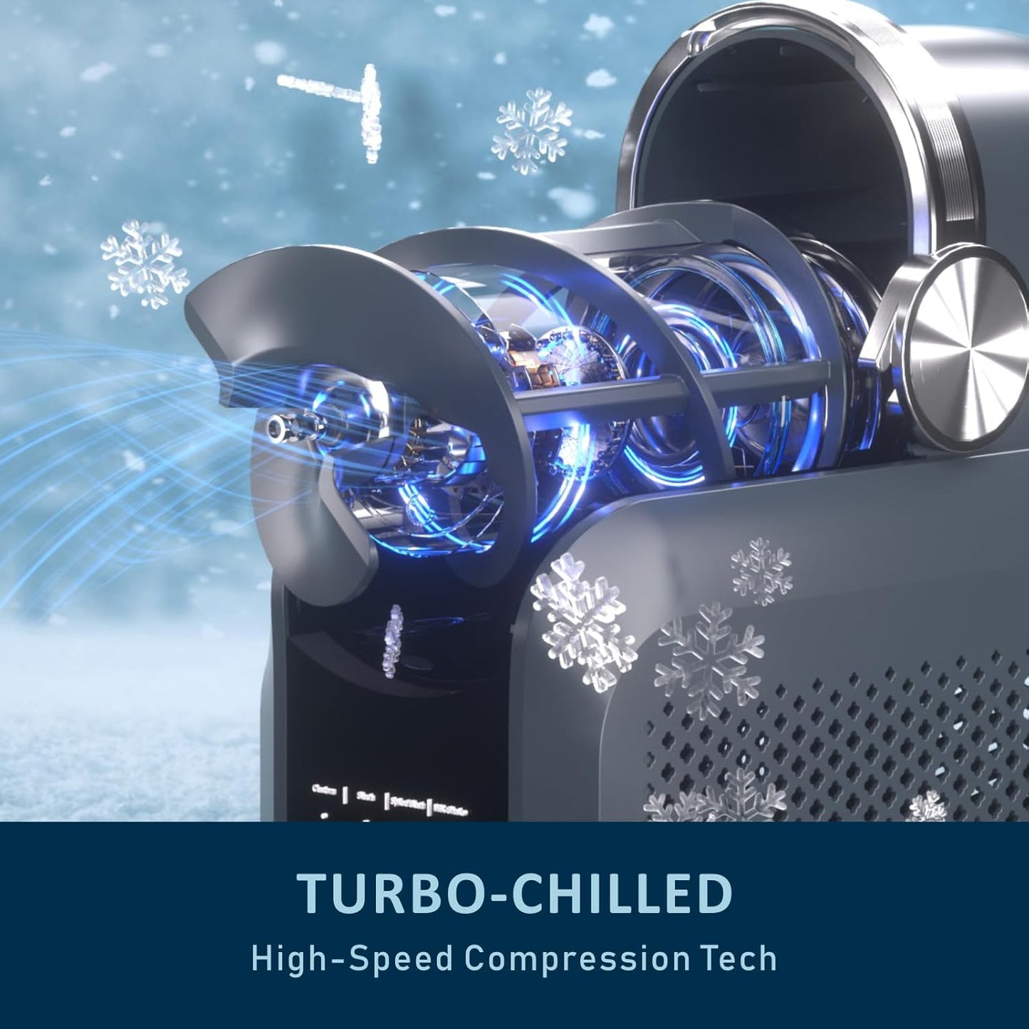 Slushie Machine, 88oz Frozen Drink Maker with 7 Preset Programs, No Ice Required for Frozen Margaritas, Slushies, Frappés and Milkshakes, Mist Gray