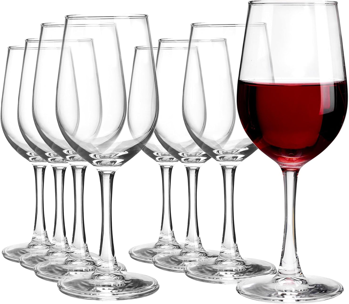 UMI UMIZILI Wine Glasses Set of 8, 12 Ounce Wine Glasses for white or red wine, All Purposed Wine Glass for Any Occasions