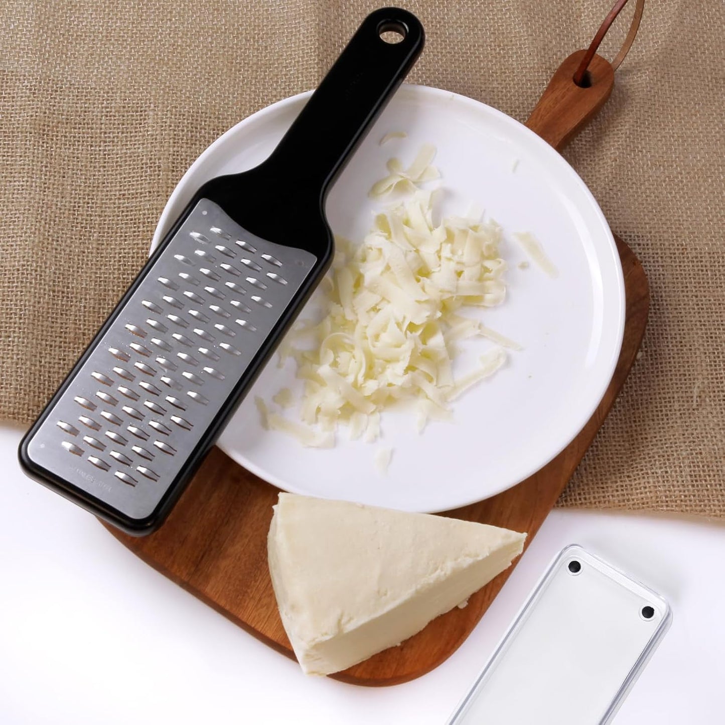 LHS Cheese Grater Ribbon Blade for Hard Cheese, Apple, Carrot, Zucchini and Chocolate, Stainless Steel Kitchen Tool Grater