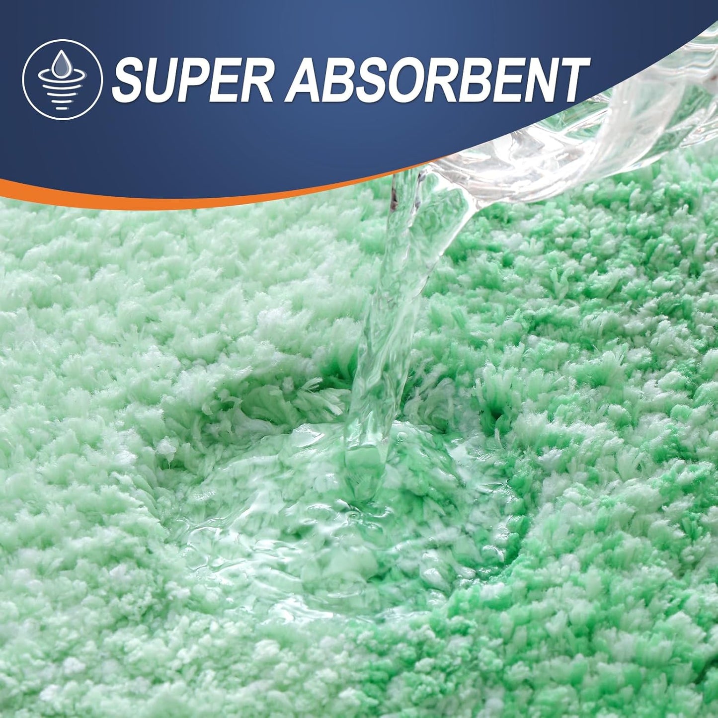 OLANLY Bathroom Runner Rugs 59x20, Extra Soft Absorbent Microfiber Bath Rugs, Rubber Backing, Quick Dry, Machine Washable Bath Mats for Bathroom Floor, Tub and Shower, Home Decor Accessories, Green