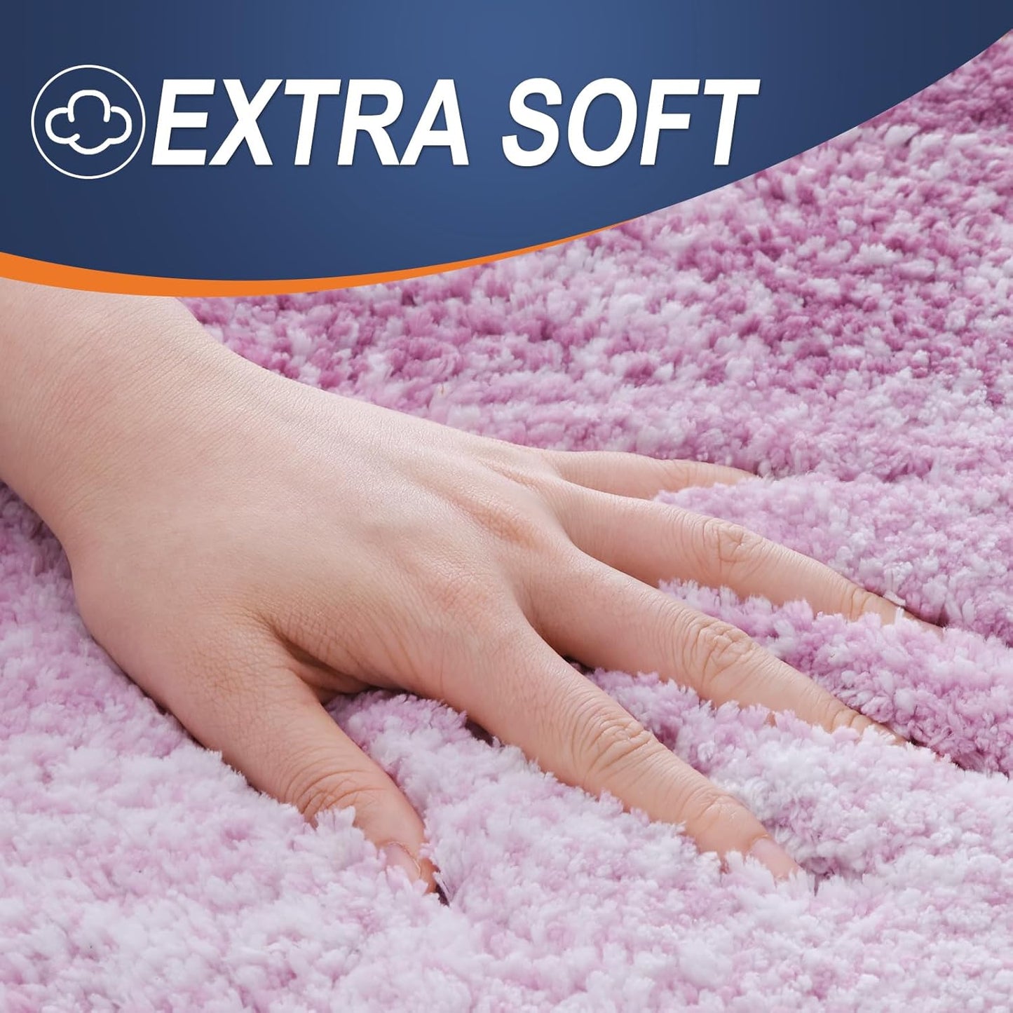 OLANLY Bathroom Runner Rugs 70x24, Extra Soft Absorbent Microfiber Bath Rugs, Rubber Backing, Quick Dry, Washable Bath Mats for Bathroom Floor, Tub and Shower, Home Decor Accessories, Pinkish-Purple