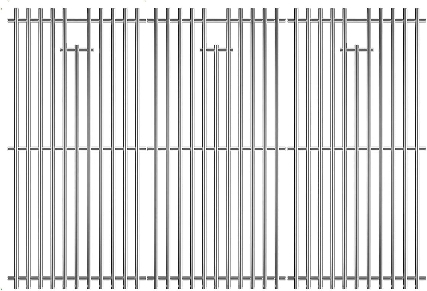 16 15/16" Grill Grates for Charbroil Advantage 4 Burner 463344116 463343015 463344015 463240015 463340516, Stainless Steel Cooking Grids Replacement Parts for Charbroil G460-0500-w1, G530-b700-w1