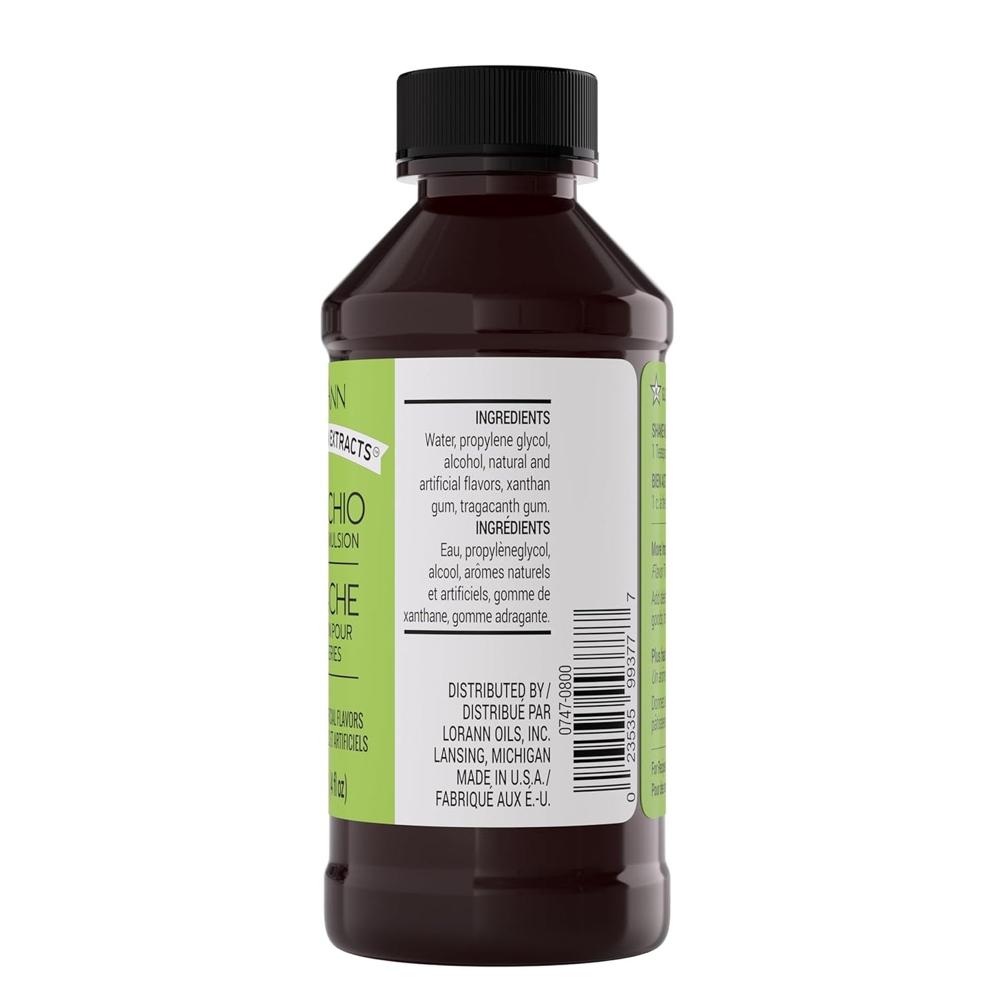 Lorann Oils Pistachio Bakery Emulsion: Genuine Pistachio Aroma, Perfect for Boosting Nutty Notes in Baked Goods, Gluten-Free, Keto-Friendly, Pistachio Extract Substitute Essential for Your Kitchen