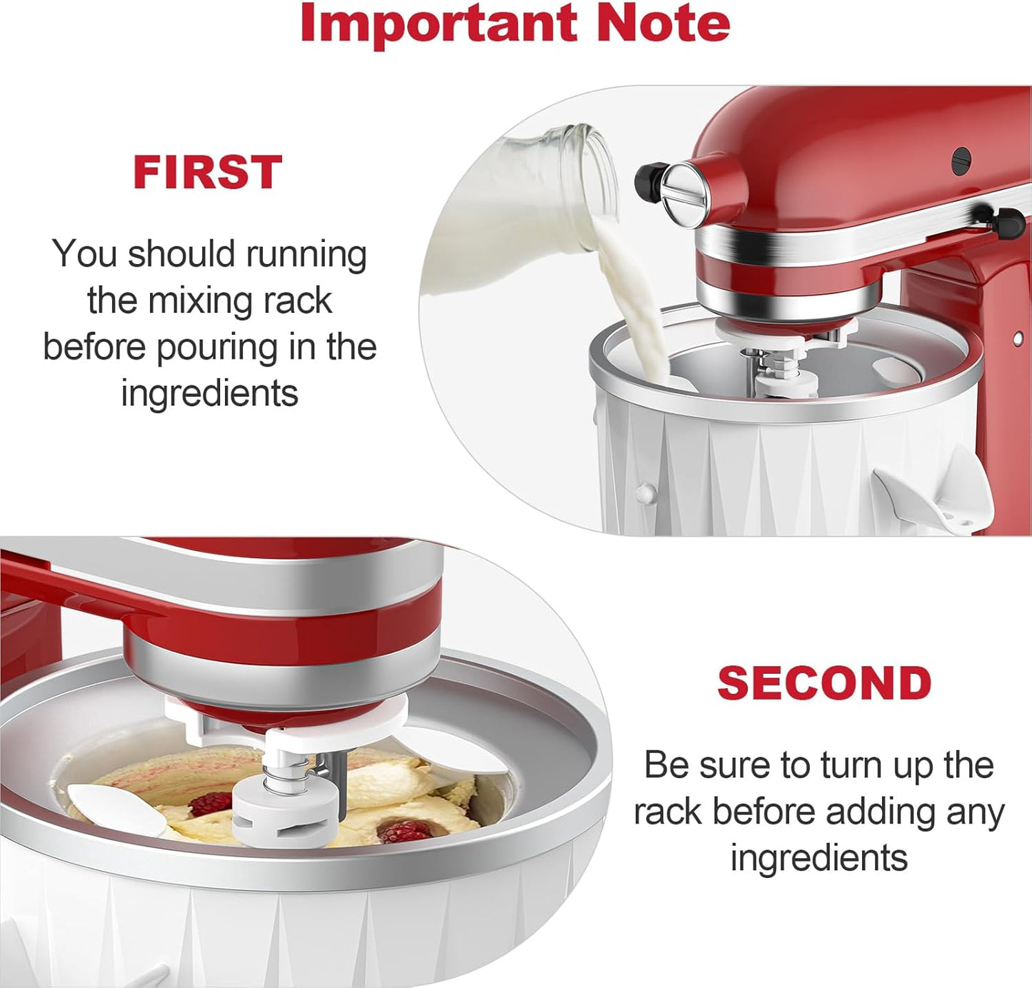 Ice Cream Maker Parts for KitchenAid, As KitchenAid Ice Cream Drive Attachment, Ice Cream Drive Attachment for KitchenAid, Fit KitchenAid Ice Cream Maker Parts by GVODE