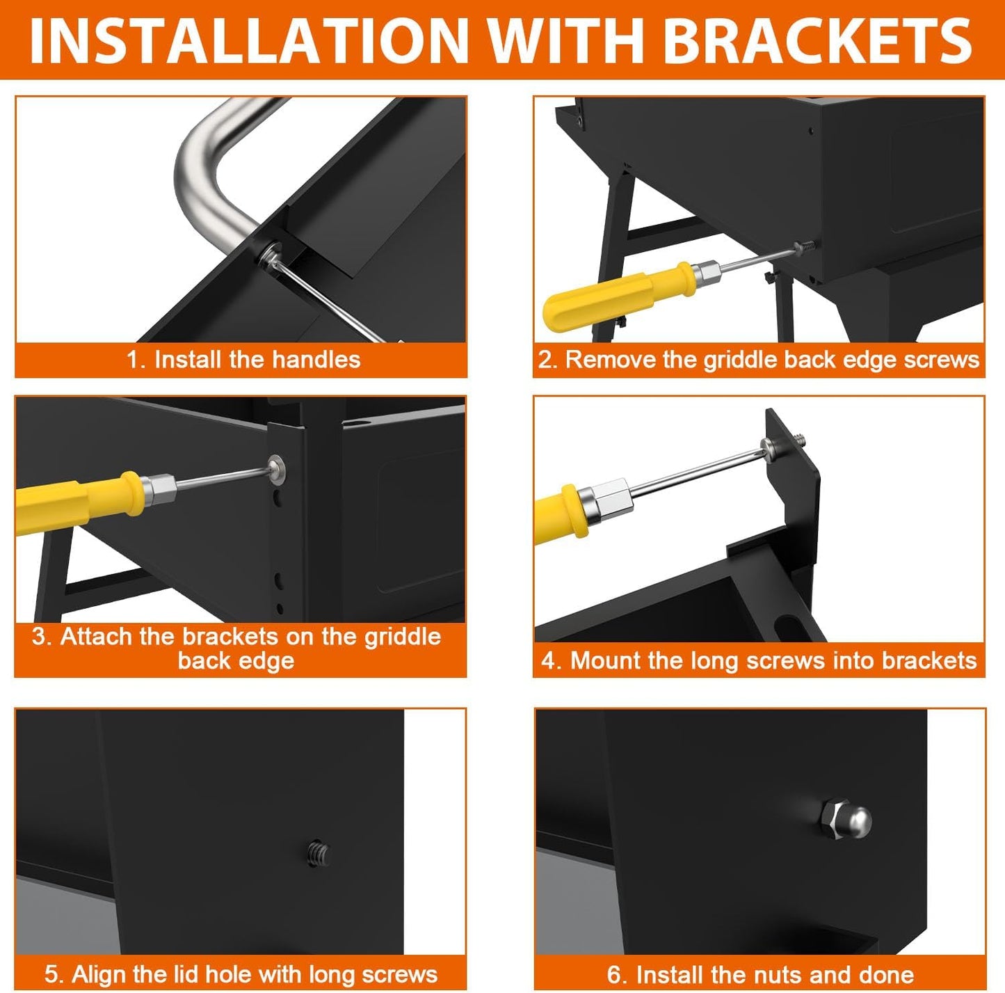 Hard Cover Hood with Temperature Gauge for Blackstone 17 inch Table Top Griddle, Hinged Lid for Blackstone 17" Front or Rear Grease Model 1650, 1832 and More Portable Grill, Blue