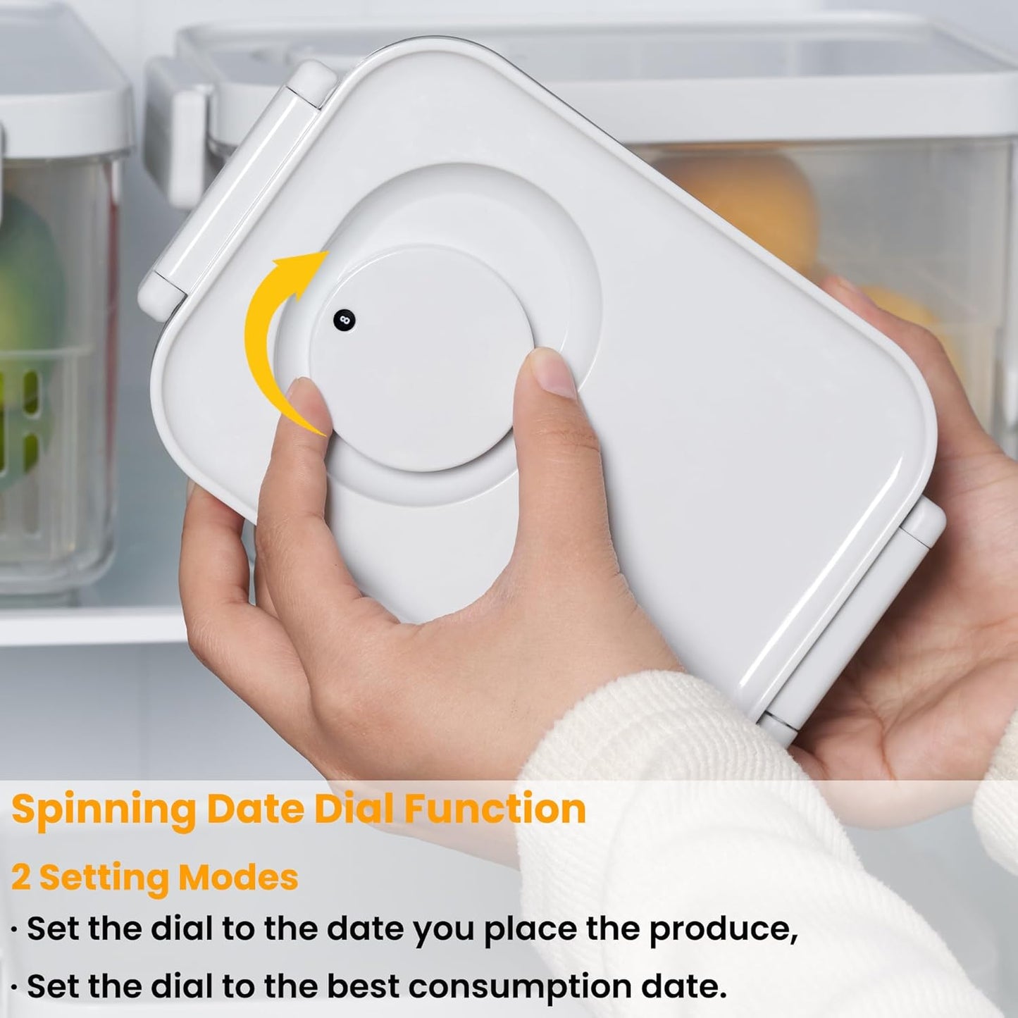 vacane 3 Pack Produce Saver with Removable Colanders, Clear Fruit Containers for Fridge Dishwasher Safe Lettuce Keeper Berry Containers, Keep Vegetable Food Fresh