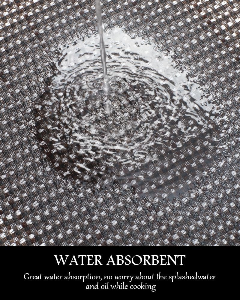 PADOOR Kitchen Rugs and Mats Non Skid Washable - Non Slip Absorbent Kitchen Runner Rugs for Floor, Machine Washable Standing Mats for in Front of Sink,Entryway,Entrance,Door(20"x32",Dark Brown)