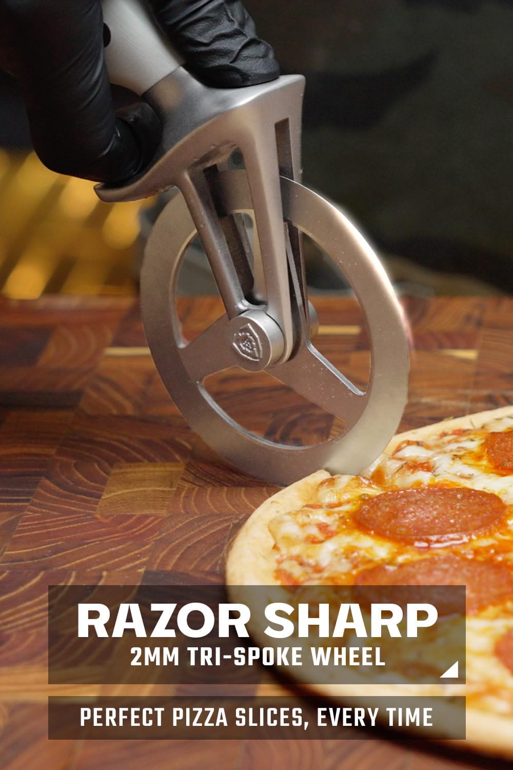 Dalstrong Pizza Wheel Cutter - White G10 Handle - The Orbit Razor Unique Pizza Wheel & Cutter - Gift High-Carbon Heavy-Duty Stainless Steel - Razor Sharp - Thumb Guard Protection & Blade Cover