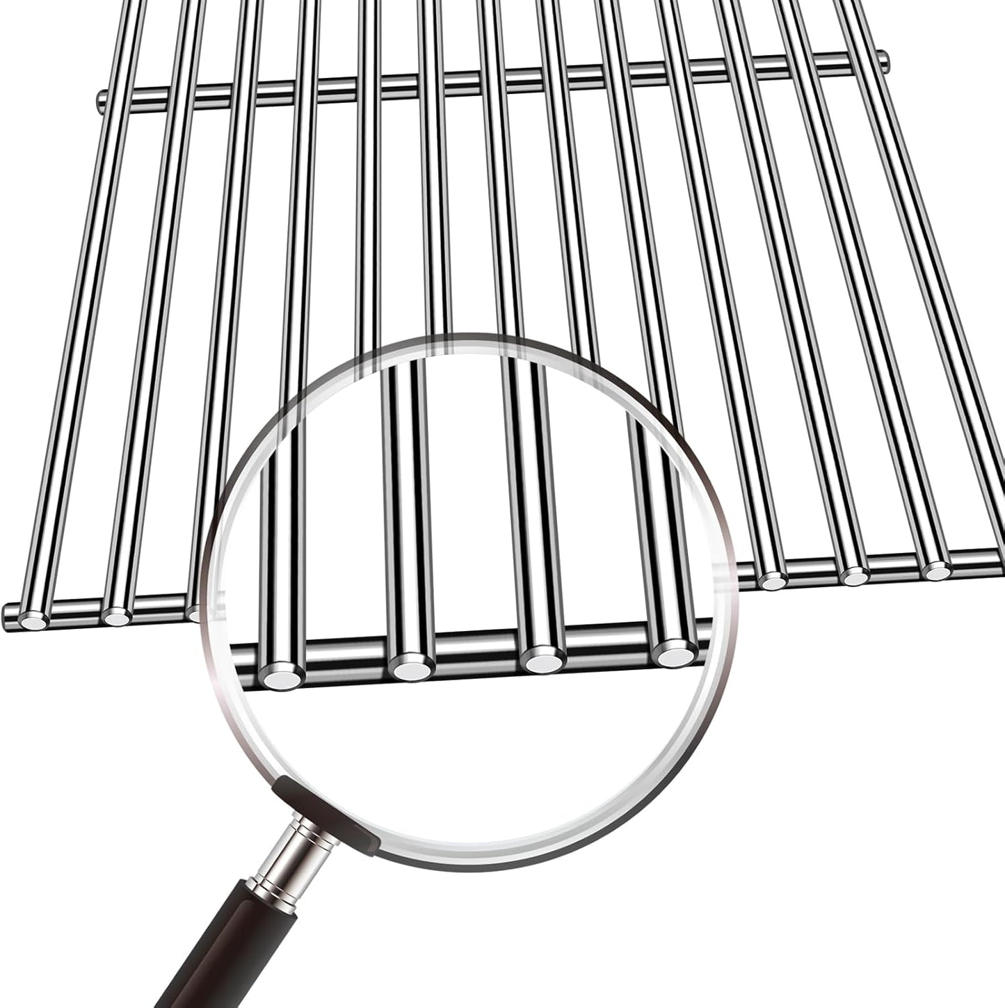 Kalomo Stainless Steel Grill Grates Grill Replacement Parts for BBQ Backyard Grill BY14-101-001-099 GBC1440WRSB-C GBC1449WBS-C GBC1449WRS-C, Uniflame GBC1030WRS-C GBC1134WRS Cooking Grids Accessories
