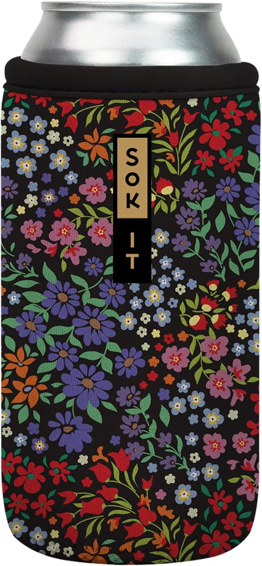 Sok It CanSok Sleeve for Beer & Soda Insulated Neoprene Cover (Picnic Basket, 16oz Can Sleeve)