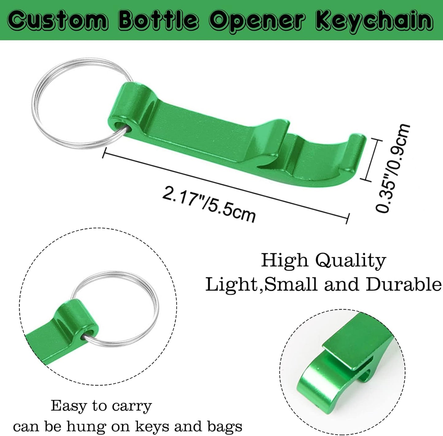 150PCS Personalized Bottle Opener Keychain Bulk Custom Beer Bottle Opener with Logo Text Engraved Wedding Bottle Opener Favors Customized Gifts for Guests Baby Shower Birthday Party-Assorted