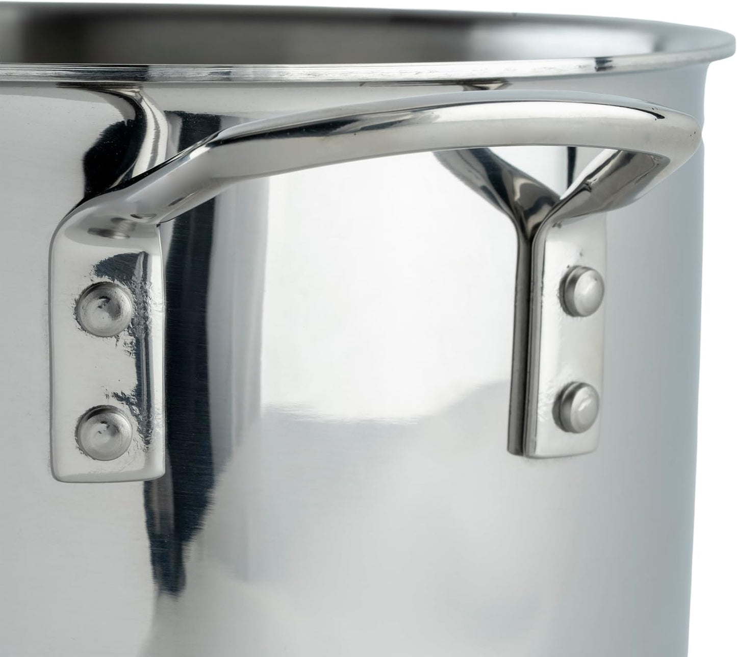 WINCO Tri-Ply Stock Pot, 8-quart, Silver