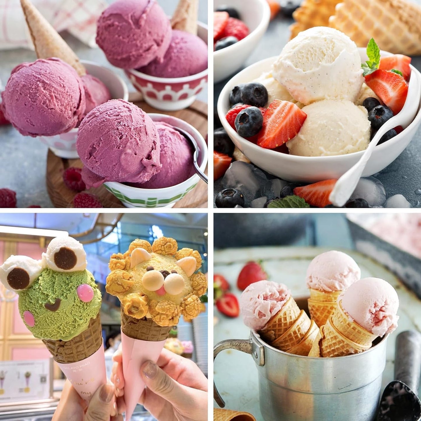 4 Pack Creami Deluxe Pints and Lids,Extra Delux Pint Containers Compatible with Ninja Creamy NC500, NC501, CN501CO Series Ice Cream Machines, 24 OZ Creami Deluxe