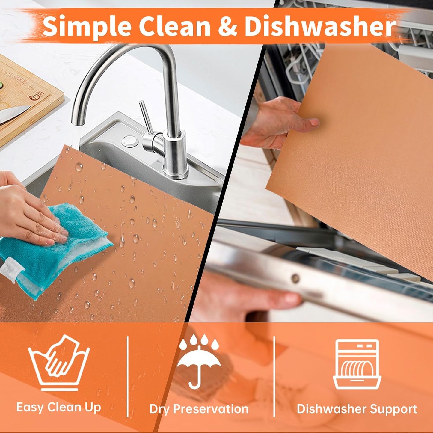 WIBIMEN Grill Mats for Outdoor Grill, Copper 9pcs Grill Mat, 100% Non-Stick PFOA Free 15.75 x 13", Heavy Duty, Reusable and Easy to Clean - Gas Charcoal & Electric BBQ