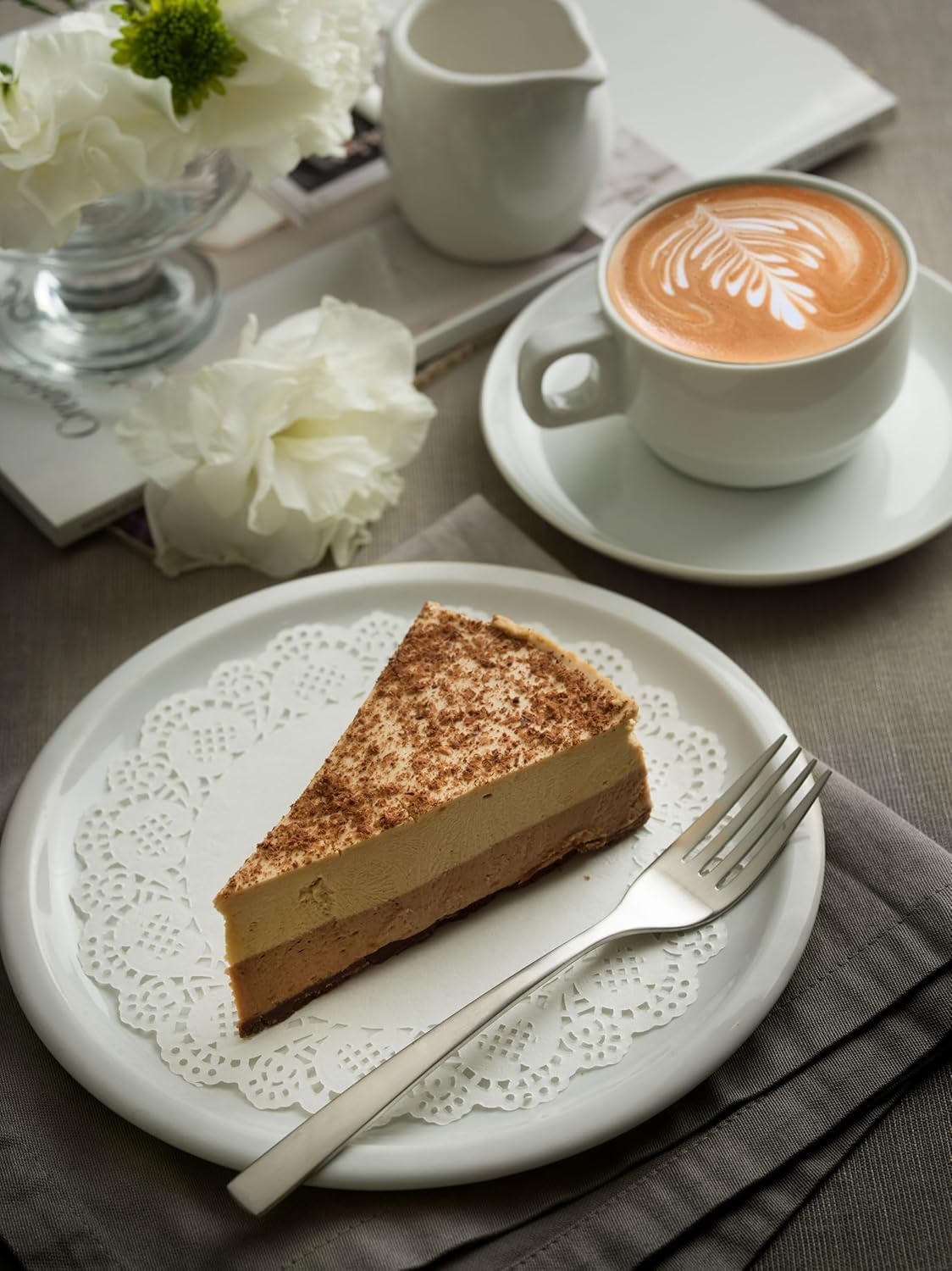 Matte Silverware Set, 18/10 Stainless Steel Satin Flatware, Modern Brushed Finish Cutlery, Dishwasher Safe & Durable, Built to Last (40-Piece, Sleek)