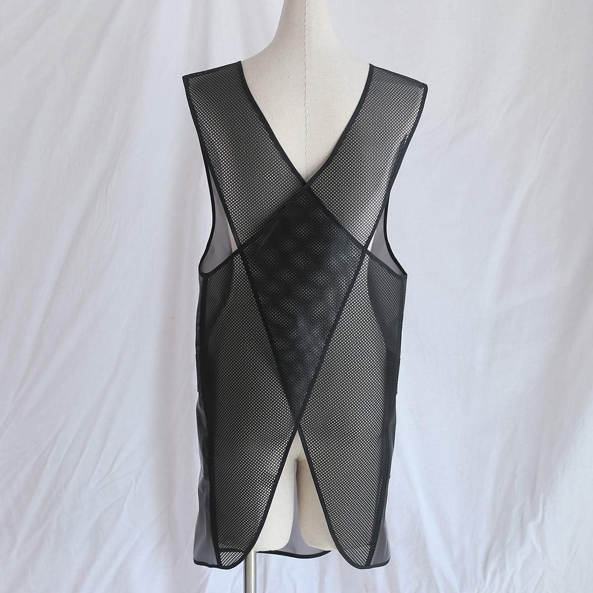 NEWGEM Japanese Linen Cross Back Cooking Aprons for Women Men with Pockets Cute for Baking Kitchen