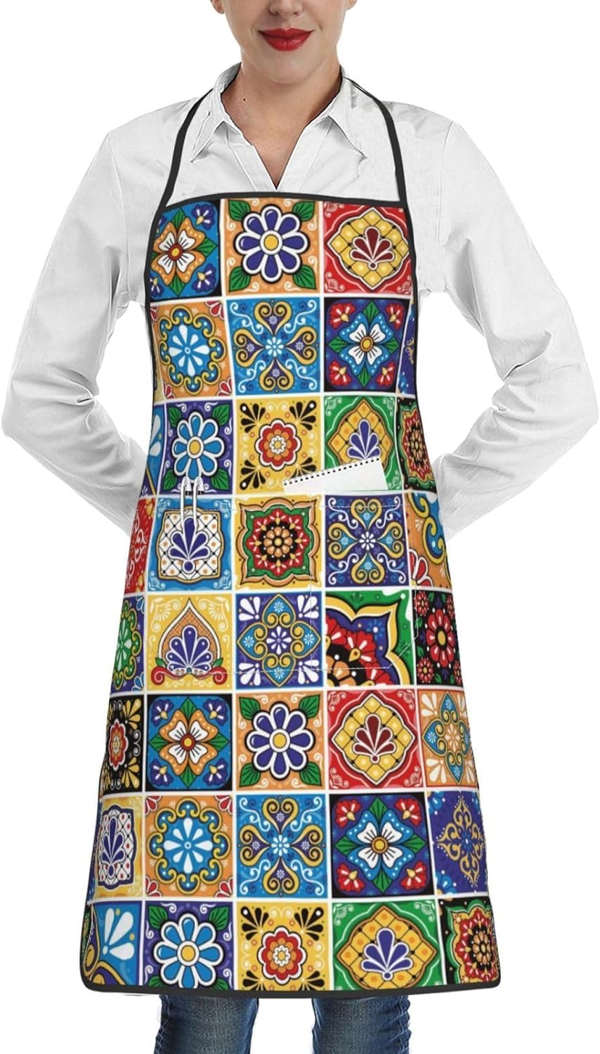 Women Men Bib Aprons Chef Cooking Aprons with Pockets for Kitchen Cooking BBQ Baking Grilling