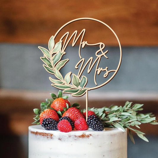 Wooden Wedding Cake Toppers, Wedding Cake Toppers Bride and Groom, Anniversary Mr and Mrs Cake Topper, Cake Decoration