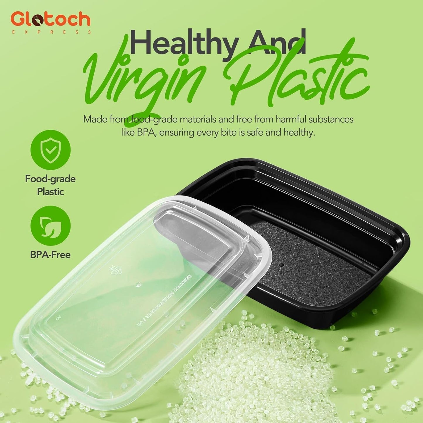 24oz [1 Pallet-8350 Pack] Meal Prep Containers Reusable with Lids, Food Storage Containers Microwave,Freezer,Dishwasher Safe, Leakproof & BPA Free Durable Plastic Bento Box To Go Take Out