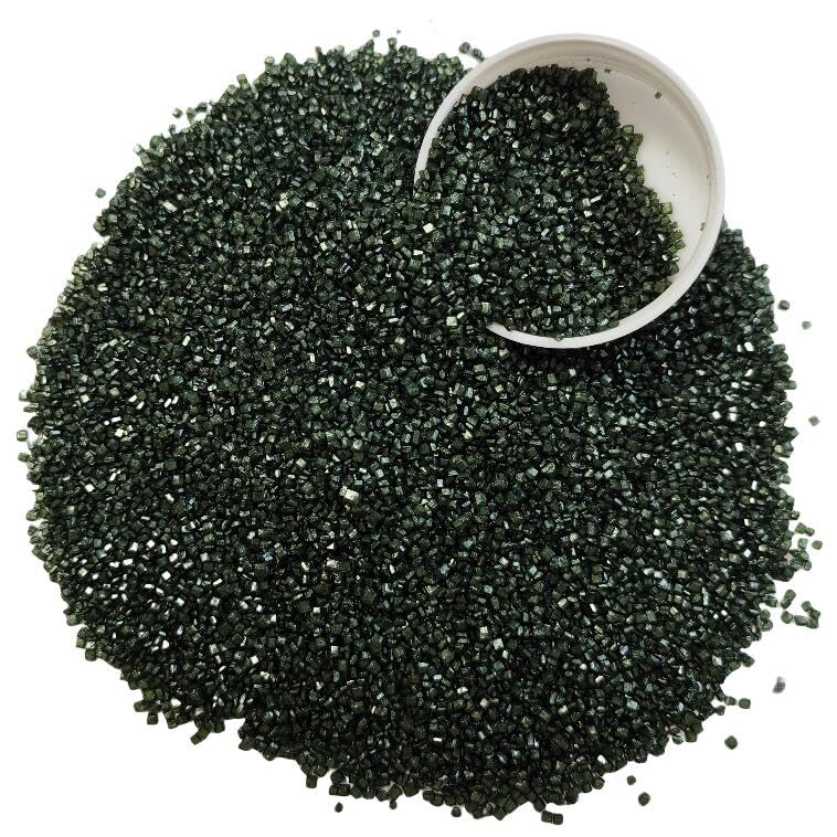 Sentovac Black Sanding Sugar for Baking Edible Sparkling Sugar Sprinkles Coarse Sugar Crystals for Baking Topping Cake Cookie Cupcake Topper Ice Cream Decoration Supplies 3.2 OZ