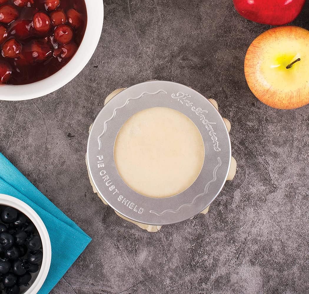 Mrs. Anderson's Baking Individual Pie Crust Protector Shields, For Mini Pies and Pot Pies, 1 Set of 2 Pie Shields