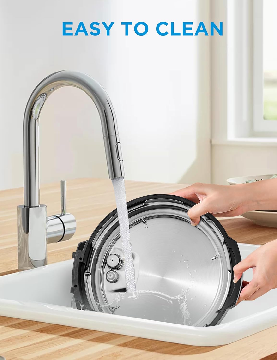 Midea 12-in-1 Electric Pressure Cooker, 8 Quarts, 12 Presets, Multi-Functional Programmable Slow Cooker, Rice Cooker, Steamer, Sauté Pan, Yogurt Maker, and More, Stainless Steel