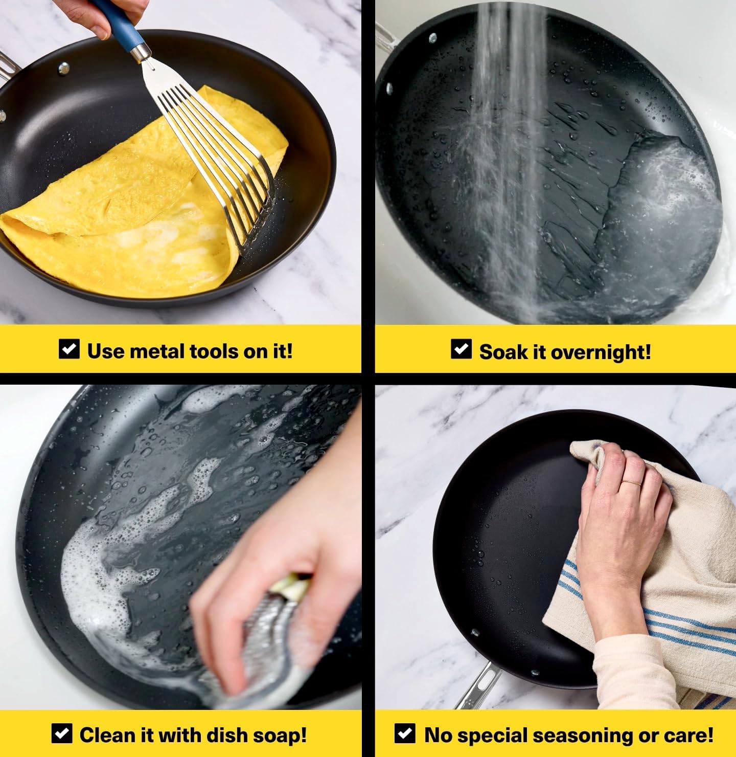 Misen Carbon Nonstick™ Frying Pan – Carbon Steel Pan, Naturally Nonstick No-Coating Surface, Ultra-Durable & Oven-Safe, Induction & Gas Compatible - 10 Inch