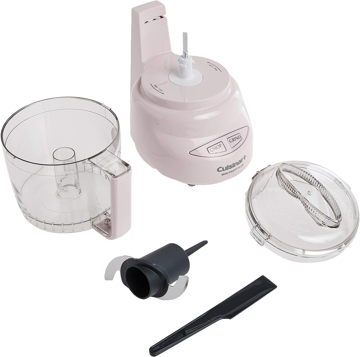 Cuisinart Mini-Prep Plus Food Processor, 24-Ounce Mini Food Processor to Chop Herbs, Vegetables, and Hard Cheese, 24-Ounce Work Bowl, Reversible Stainless Steel Blade, DLC-2APK, Pink