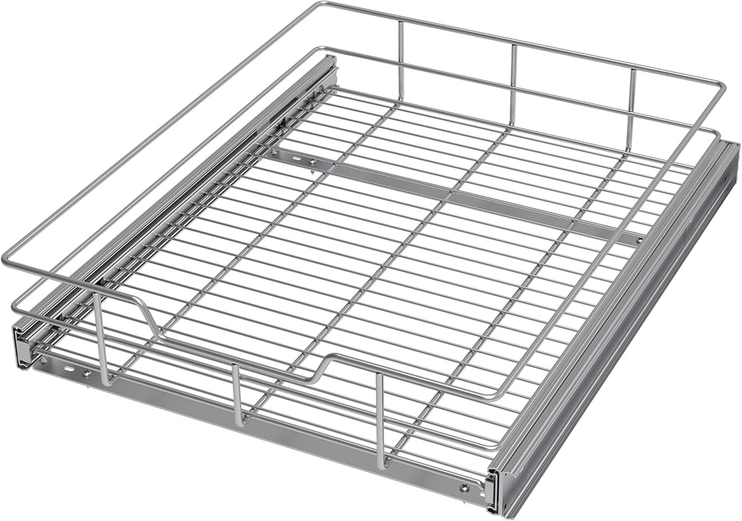 Pull Out Cabinet Organizer 20" W X 22" D, Slide Out Drawers For Kitchen Organizers and Storage, Pull Out Drawers For Cabinets Capacity Heavy Duty Caddy, Cabinet Shelves Chrome-Plated, Bathroom Pantry