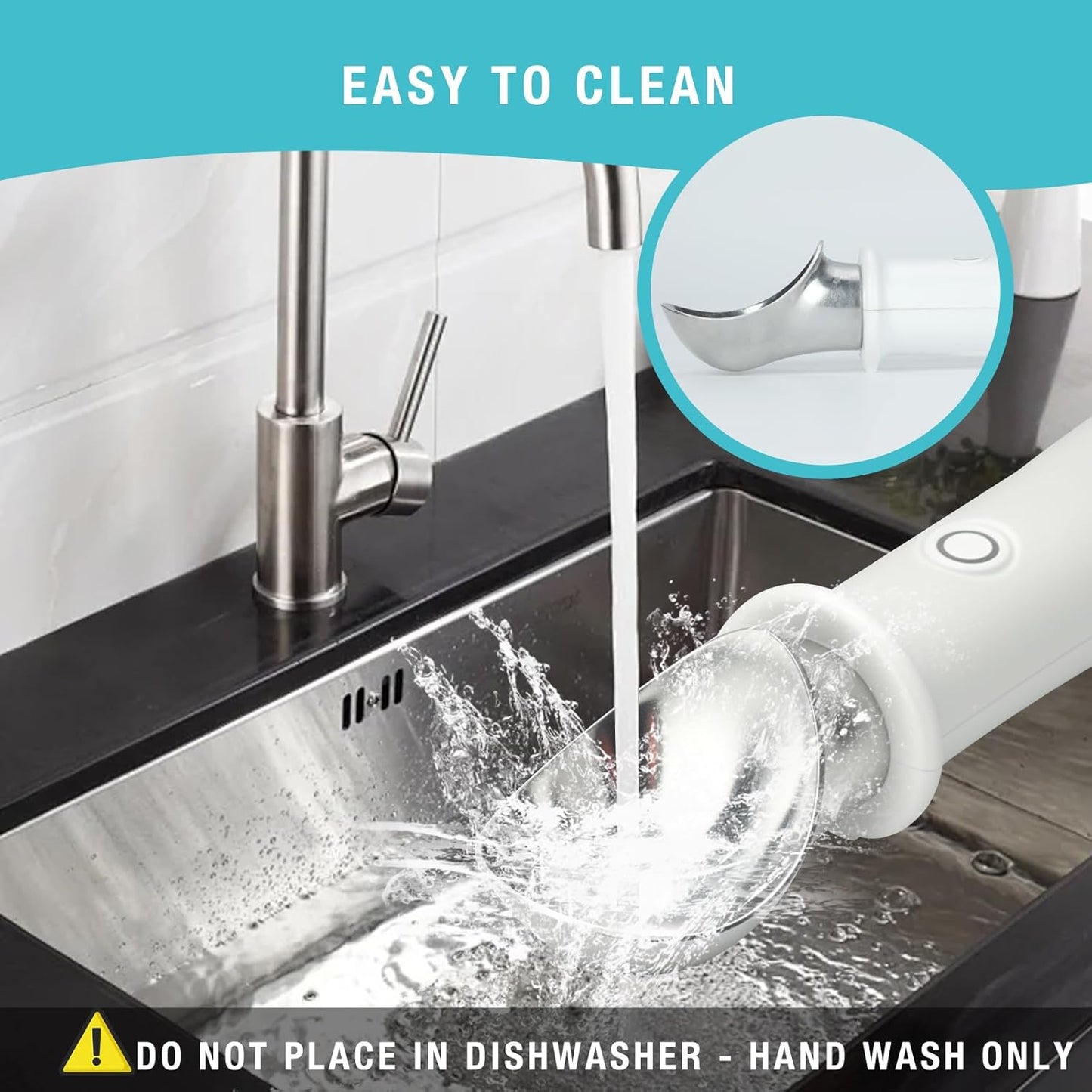 Heated Ice Cream Scoop with Safety Lock – Dual Temp Control 113℉/140℉,Rechargeable Electric Scooper for Gelato, Sorbet,Melon, Frozen Yogur,Fast Melting Kitchen Tool (White)