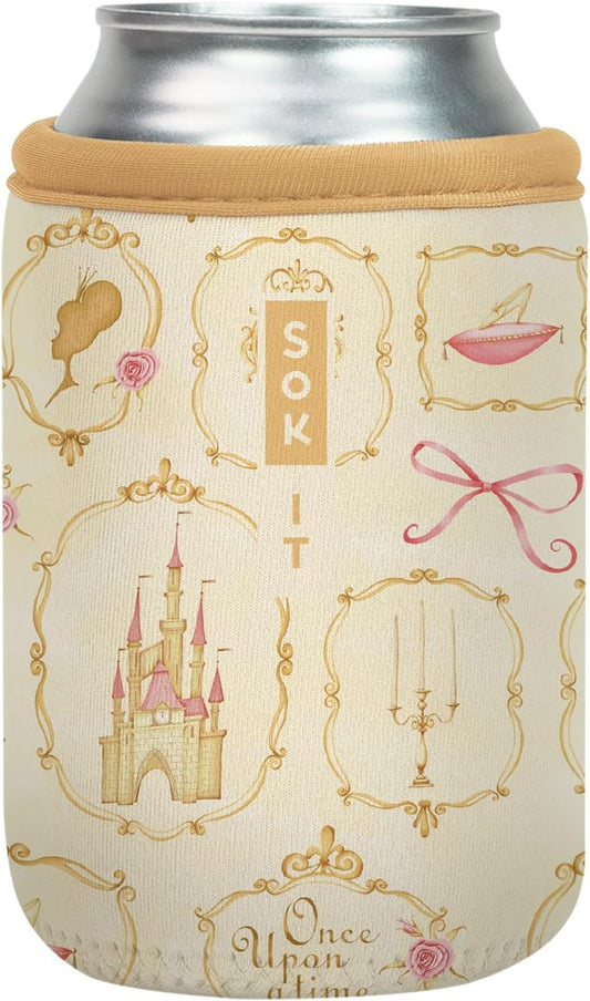 Sok It CanSok Sleeve for Beer & Soda Insulated Neoprene Cover (Happily Ever After, 12oz Can Sleeve)