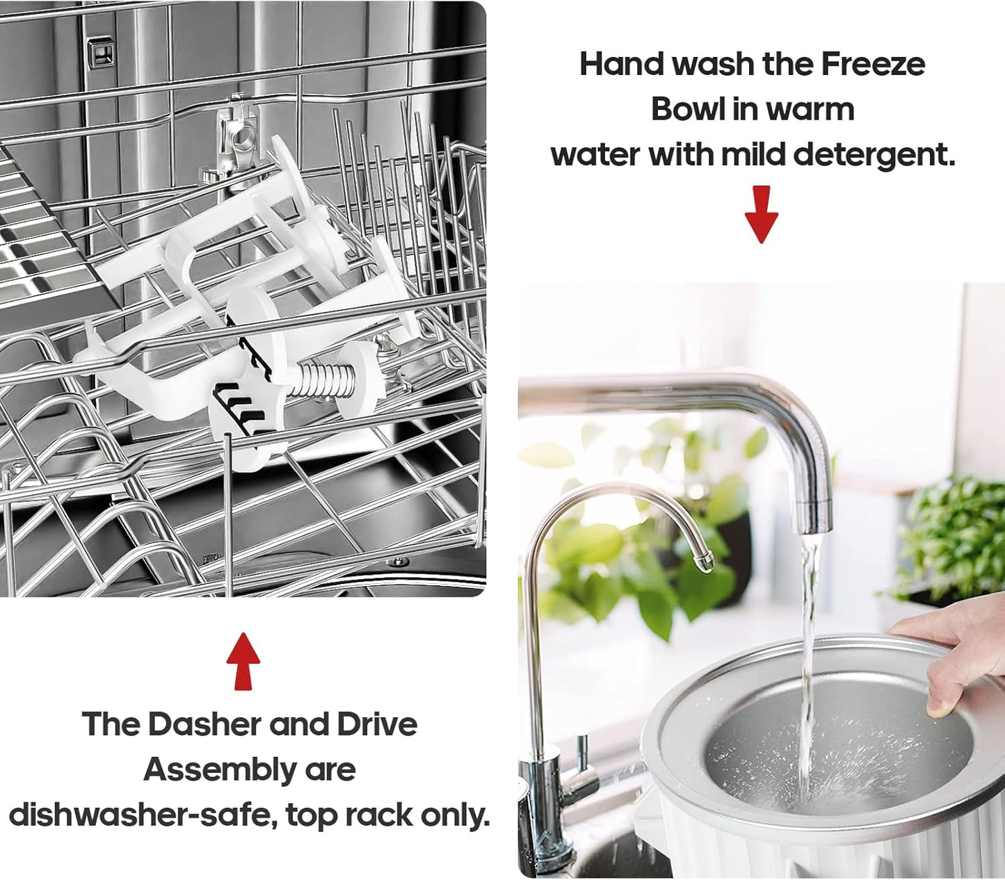 Ice Cream Maker Attachment for Kitchenaid Stand Mixers, Compatible with 4.5Qt to 7Qt for Kitchenaid Mixers, 2-Quart Capacity, Sorbet Gelato & Ice Cream Maker for Kitchenaid Mixer Attachments, White