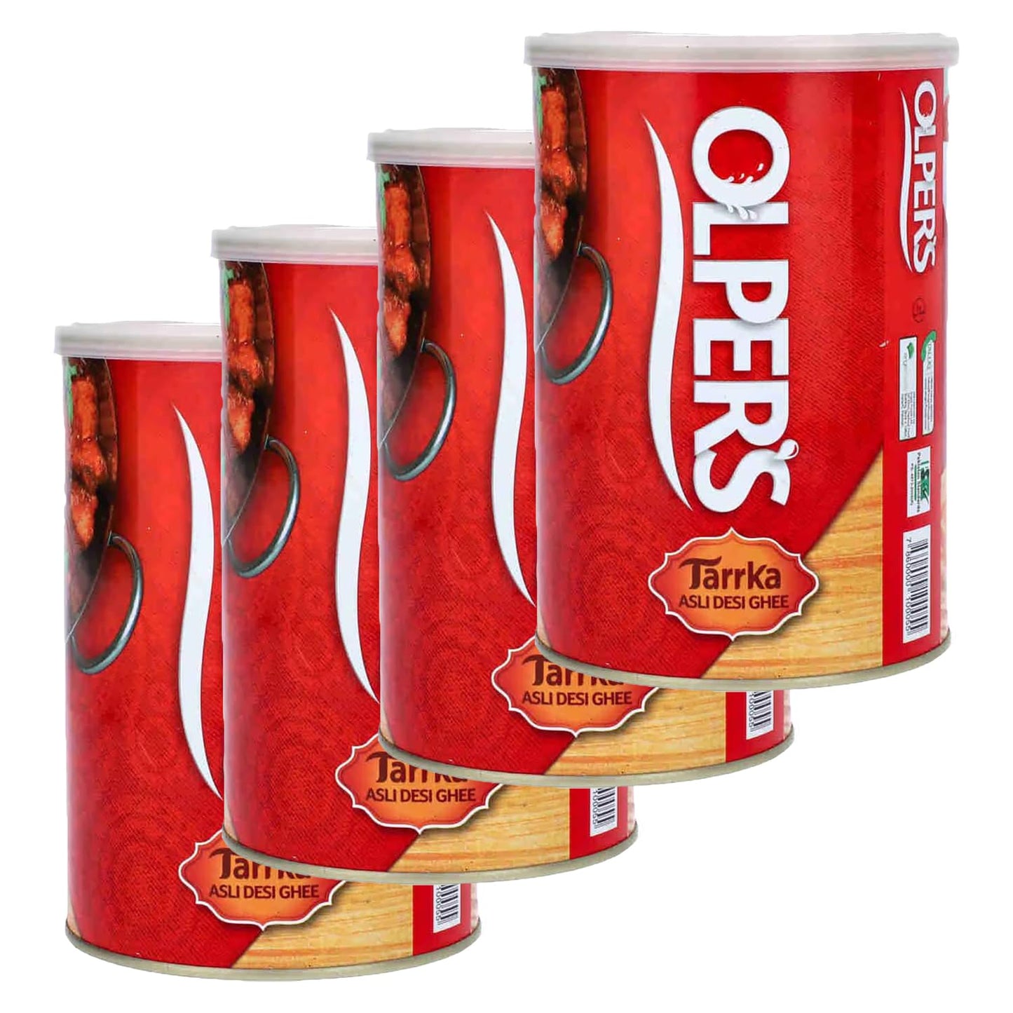 Olper's Tarrka Asli Desi Ghee 1 kg (35.27 Oz) | Pack of 4 | Authentic Clarified Butter | Ideal for Sautéing, Roasting, Baking and Curries