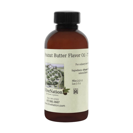 Peanut Butter Flavor Oil - TTB - 4 ounces - Kosher - PG Free - Premium Quality Flavoring for Baking