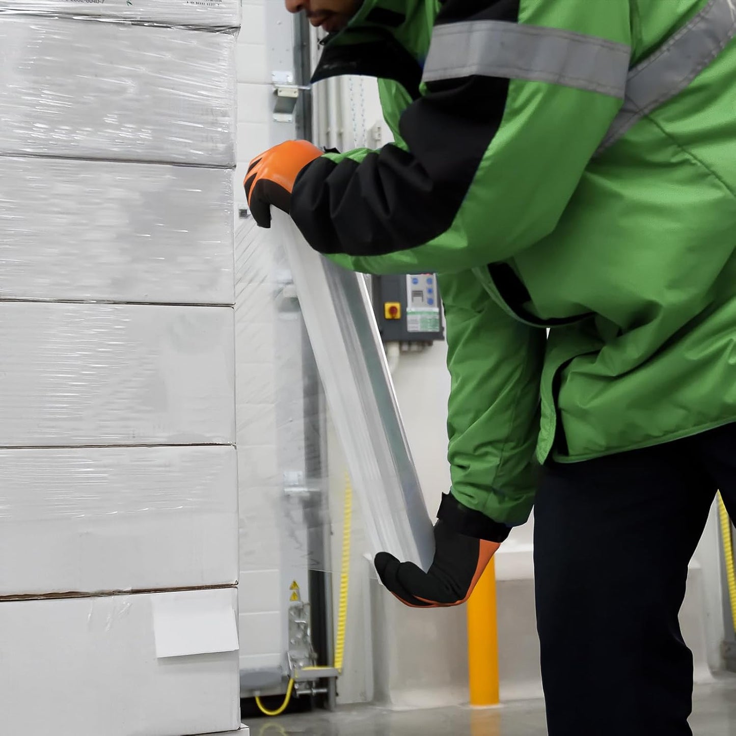 Kebada T1 3 Pairs Waterproof Winter Work Gloves for Men and Women, Warm Work Gloves for Cold Weather, Thermal Insulated Freezer Gloves, 100% Latex Coating & Super Grip, Unisex, Large