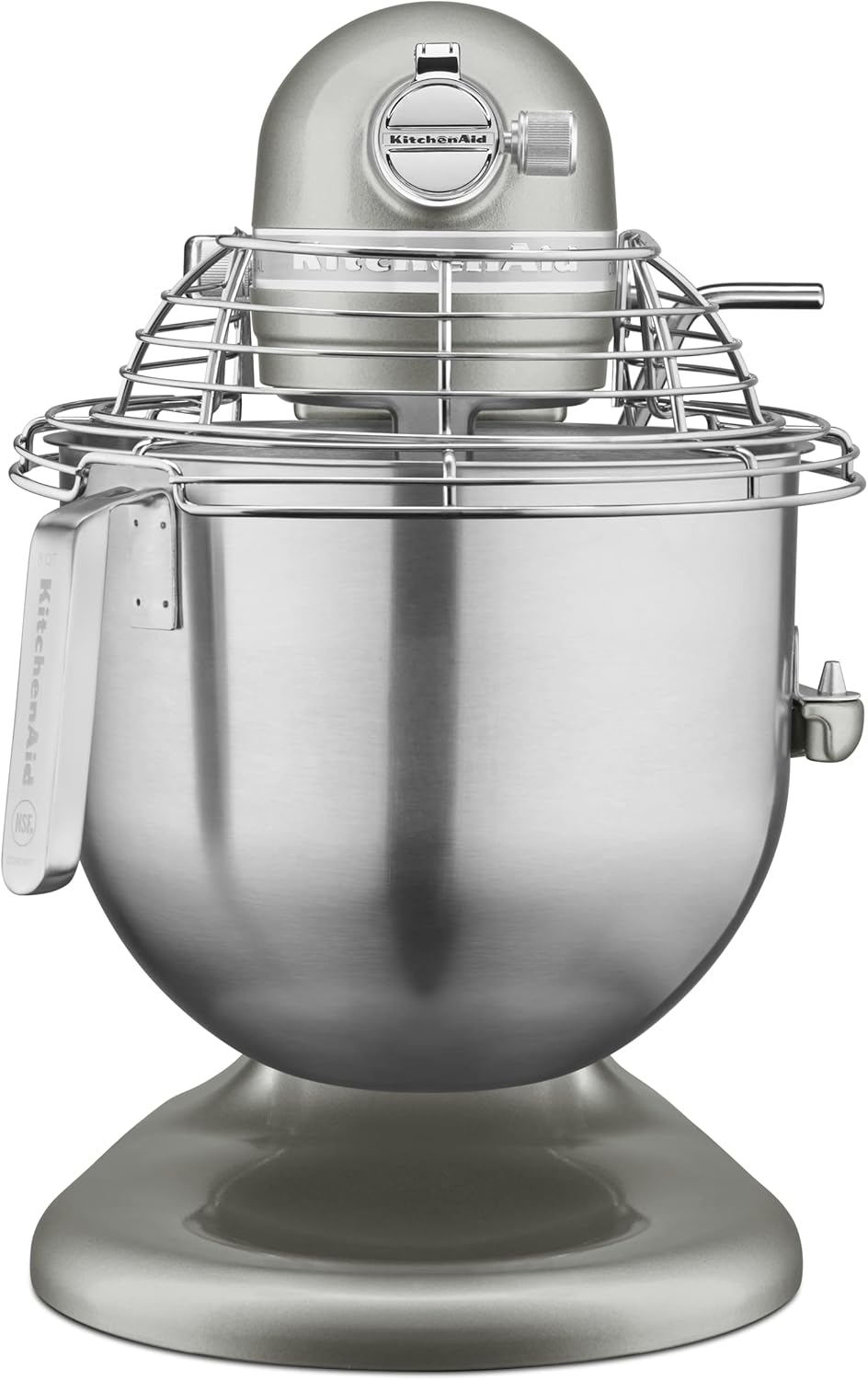 KitchenAid KSMC895CU 8-Quart Commercial Countertop Mixer with Bowl Guard, 10-Speed, Gear-Driven, Contour Silver