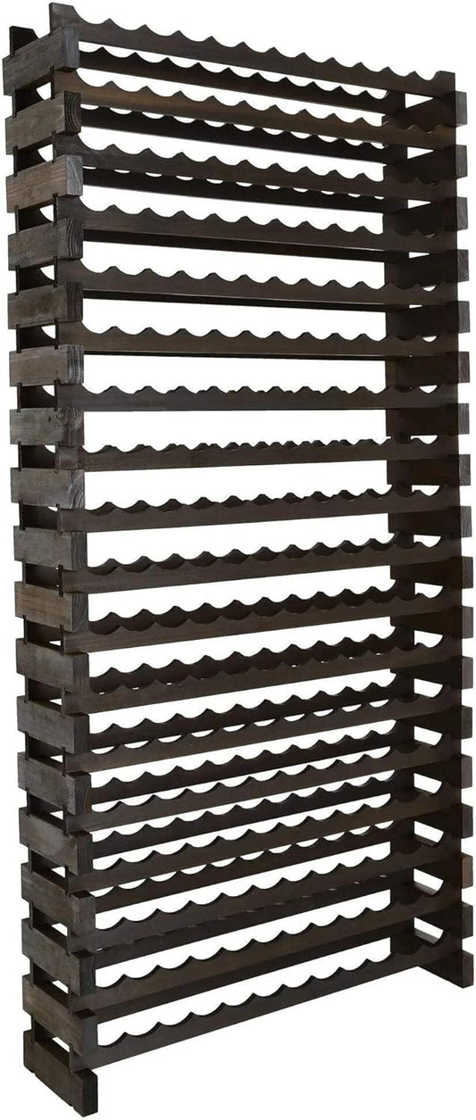 216 Bottle Wine Rack Dark Stain