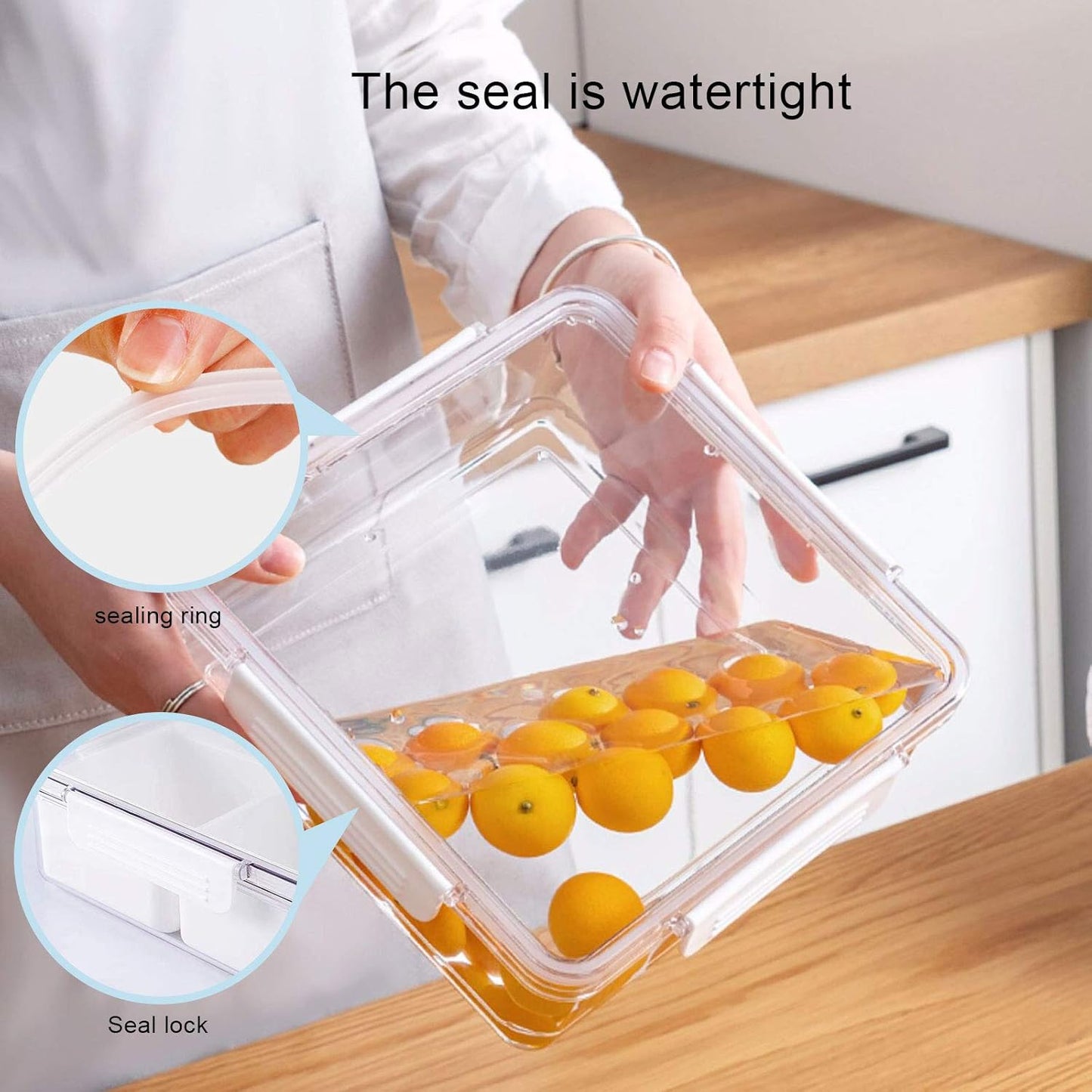 Divided Serving Tray with Lid, Removable Divided Platter Snack Box, Food Storage Charcuterie Containers with 4 Compartments for Christmas Party, Veggies, Snack, Fruit, Nuts, Candy, Cracker, Chip