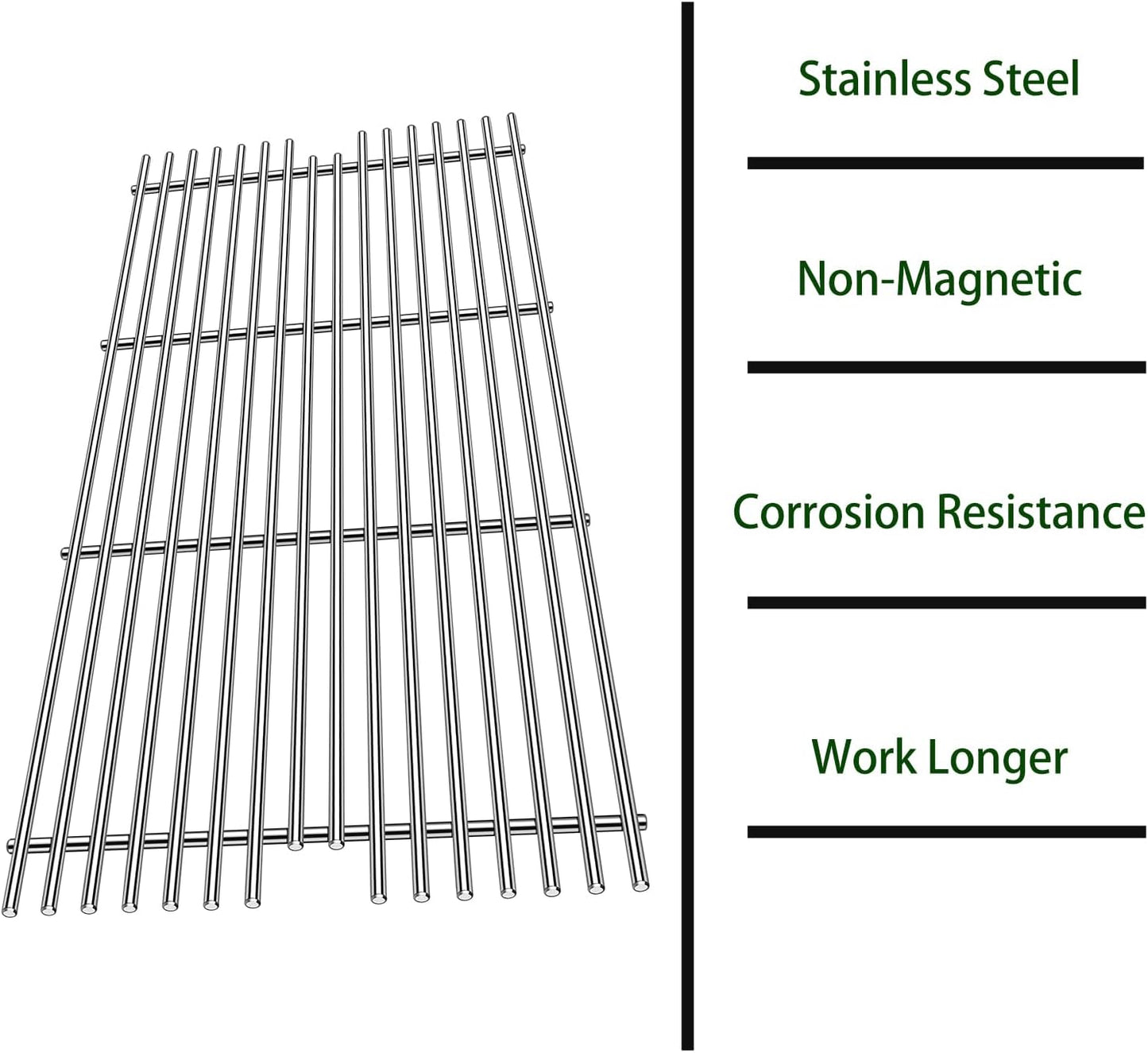 BBQ Grill Grates Parts for 54911 Viking Grill VGBQ 30 in T Series,VGBQ 41 in T Series,VGBQ 53 in T Series, VGBQ300T,VGBQ0302T,VGBQ3002RT,VGBQ4103RT,Stainless Steel Grid Accessories Replacement