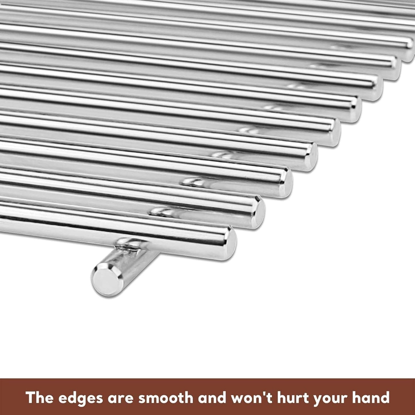 Grill Grates for Weber Spirit 300 & Spirit II GS4 300 Series, Stainless Steel Grates Replacement for Weber Spirit 310 E310 Grill Parts 7639 Spirit 700 Genesis Silver/Gold/Platinum B & C, 1000-3500