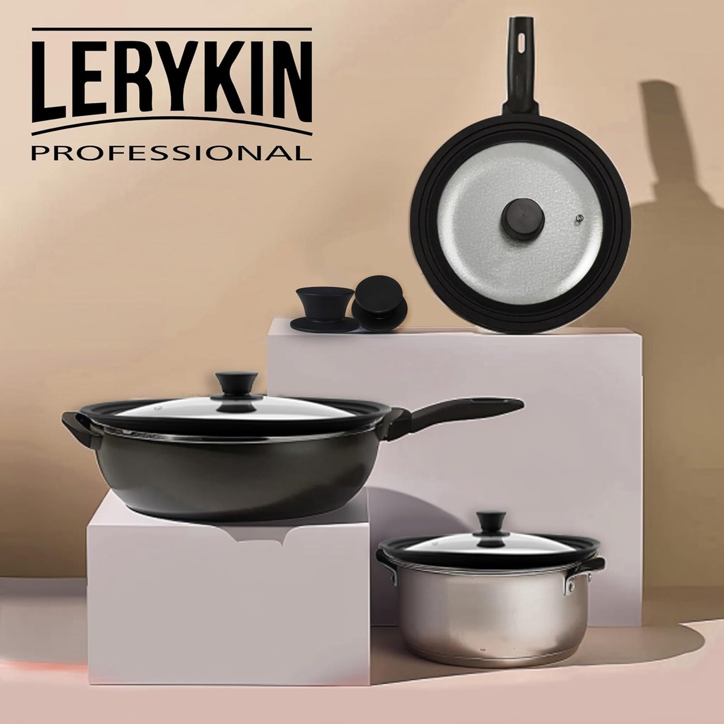 Replacement Silicone Knobs for Pot Lid, Soft Universal Pan Lid Handles - Heat Resistant and Non-Slip Holding Handle Knobs for Kitchen Cookware Lids and Covers - Dishwasher Safe (2 Pack)